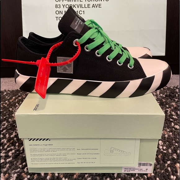 OFF-WHITE Vulc low-42 (Fits 9-9.5)-Retail $400 - Picture 3 of 9